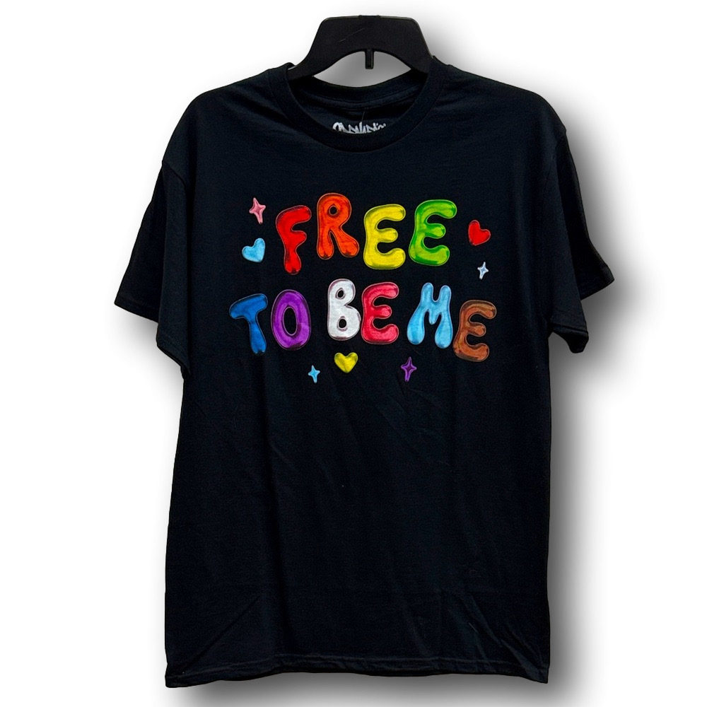 "Free To Be Me" Pride Graphic T-Shirt - Size Medium - NWT